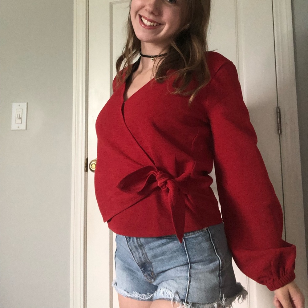 NWT Madewell Side Tie Top - Picture 2 of 6